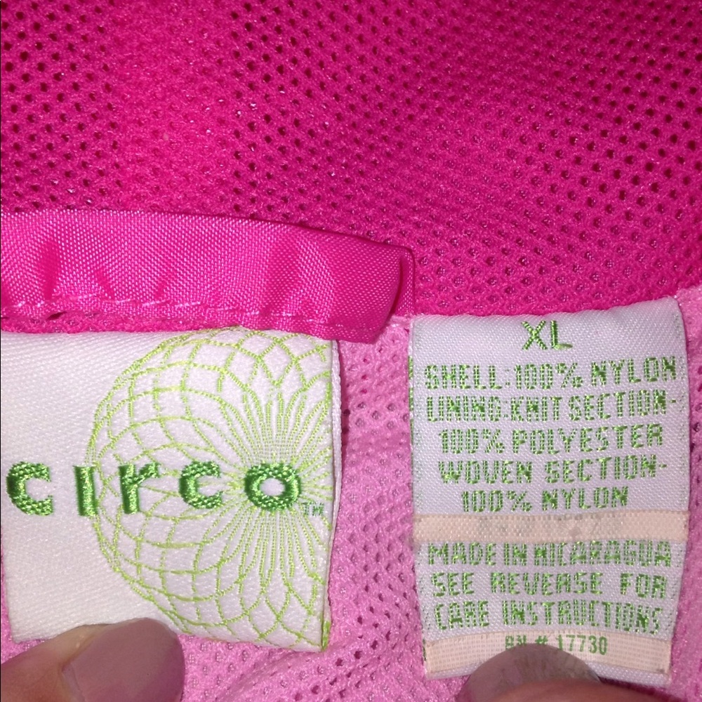 Pink wind breaker jacket. - Picture 3 of 3